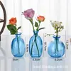 Jarrón Pequeño de Vidrio de Colores, Jarrón de Cerámica de Imitación Estilo Retro Chino para Arreglos de Flores Hidropónicas y Plantas Verdes de Escritorio, Decoración para Casa de Huéspedes al por Mayor