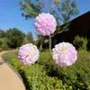 Crisântemo artificial de 3 cabeças, adequado para decoração de casamento e casa, incluindo arranjos de hortênsia e dente-de-leão para caminhos e exposições florais