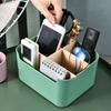 Caja de almacenamiento de cosméticos de madera, caja de almacenamiento de escritorio, caja de almacenamiento de cosméticos de plástico, caja de acabado para el cuidado de la piel y lápiz labial.