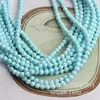 Cuentas Redondas de Turquesa Azul Natural de 2-12 mm Pulsera de Turquesa de Alta Porcelana Collar Cuentas Sueltas Separadores Separador de Cuentas para Manualidades con