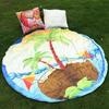 Flor de pavo real de primavera AliExpress ebay nuevo chifón poliéster toalla de playa chal wish borla