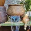 Método antigo de piscicultura aquário ecológico água circulante vaso de barro casa de pátio boas-vindas casa nova interior criativo ornamentos de paisagismo aquático