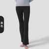 Calça Boca de Sino de Veludo Fino Espesso para Outono e Inverno, Yoga Nua Elástica de Cintura Alta Levanta Bumbum, Roupa Externa Fitness Esportiva, Calça de Yoga para Mulheres