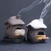 Atmósfera Cerámica Transfronteriza Decoración del Hogar Madera Peruana Salvia Soporte para Quemar Desodorante Chimenea Pequeña Casa