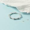 Anillo vintage de estilo coreano, sencillo y elegante, con diseño de bambú abierto, ideal para todo tipo de ocasiones. Anillo para hombre y mujer de moda popular en Internet.