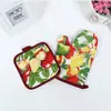 Luvas de Flor de Fruta Almofada Luvas de Micro-ondas Almofada Conjunto de Duas Peças Cozinha Forno Assar Luvas Atacado Acessível
