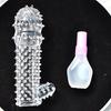 Condón de Cristal con Lubricante, Productos Sexuales para Adultos, Condón Diente de Lobo, Condón de Cristal Grande, Productos para la Salud Sexual, Productos para Adultos