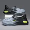 Sapatos Vazados Masculinos Verão 2024 Novo Estilo Esporte ao Ar Livre Bico Fechado Juventude Antiderrapante Solado Macio Vazados Sandálias de Praia