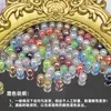 Ding Yi Luna Fría degradado dos colores dorado alta calidad resina electrochapada cuentas sueltas cuentas para hacer cadena de teléfono móvil DIY material
