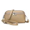 Bolsa Transversal Simples Feminina de Cor Sólida Transfronteiriça Nova Carteira de Moedas para Celular Multicamadas Bolsa de Ombro Fashion Versátil para Mulheres