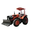 Tractor de cuatro ruedas 754 con hoja topadora para recuperación de tierras, labranza de huertos, excavación de zanjas y agricultura multifuncional