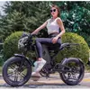 Motocicleta Todoterreno de Rueda Ancha y Gruesa Asistencia Eléctrica Montaña Ciudad Batería de Litio Bicicleta de Batería Retro Suministro Transfronterizo