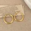 Brincos Clássicos Exagerados de Círculo Grande Estilo Ins, Luxo Leve, Versáteis, Modernos, Geométricos Retro da Moda