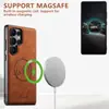 Funda para Teléfono Móvil Adecuada para Samsung S26Ultra, Soporte Magnético para Coche Magsafe con Carga Inalámbrica para Samsung Note20