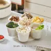 Bandeja para Hot Pot Bandeja de Preparo de Cozinha Prato para Hot Pot Bandeja de Legumes com Compartimentos Rotatória Multifuncional Bacia para Lavar Legumes Cesta de Drenagem