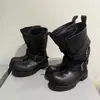 Venom Preto Roupa Legal Botas de Cavaleiro de Solado Grosso 2025 Novo Outono Botas de Cano Alto com Tiras para Mulheres