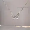 Llegada Nueva 2024 Collar de Mariposa Verano Nuevo para Mujer Regalo para Novia Diseño Avanzado Nicho Lujo Ligero Cadena para Clavícula Estilo Explosivo