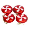Caramelo Plano Navideño Transfronterizo Paleta Decoración Bola de Navidad Colgante para Árbol de Navidad Suministros Navideños Adornos Colgantes