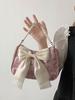 Bolsa de Ombro Feminina com Design Único, Alça de Pérolas, Bolsa de Mão Laço Estilo Novo 2026, Bolsa Transversal, Bolsa de Axila