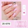 Zhengxiang novo dia dos namorados filme de esmalte adesivos de unha cross-border 16-dedo amor adesivos de unha impressão de lábios adesivos de unha rosa