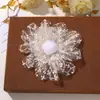 Original Encaje de Malla Floral Suave y Elegante Clip para el Cabello DIY Lazo para el Cabello Accesorio para el Cabello Corsage Accesorios de Decoración para Zapatos y Sombreros