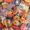 Pan Hecho a Mano Juguete de Comida Pasador Creativo Joyería Accesorios DIY Imán de Nevera de Resina Comida Artificial
