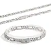 Colar Xuan Di Figaro Link Cubano Masculino Banhado a Cobre Ouro 18K 8mm Transfronteiriço Hip Hop Rap Festa Colar Feminino