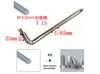 Llave Torx Hexagonal en Forma de L Forma de Arroz Llave Hexagonal Doble Cabeza Torx Antirrobo Forma de Estrella Forma de Arroz Destornillador Fabricante en Stock