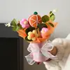 Amazon Transfronterizo Diosa Hilo de Tejer Cubo Ramo de Flores Artificiales Decoración Girasol Esponjoso Pequeño Regalo Venta al por Mayor Transfronteriza