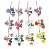 3 Flores Artificiais de Magnólia de Chá para Decoração de Café, Flores de Seda para Cenários Populares de Fotos, Flores Artificiais para Arranjo de Mesa de Jantar em Casa