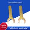 Chave de ferro móveis Chapa de ferro Cabeça de doca manual Cabeça única bidirecional Chave hexágono externa simples Chave de cabeça única Open End