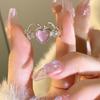 Anillo Amor Dulce y Cool para Mujer Estilo Coreano Nicho Personalidad Simple para Usar Apilado Combinación Elegante Versátil Joyería de Alta Gama