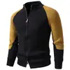 2026 Nuevo Suéter de Punto con Cremallera y Bloques de Color de Cuello Alto para Hombre, Ropa de Punto de Importación Otoño/Invierno, Talla Grande, Moda Casual, Chaqueta Cárdigan