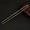 Yingyi Joyería DIY Pasador Doble Recto en Forma de U de 180 mm Estilo Antiguo Accesorios para el Cabello Hanfu Pasadores Adornos para el Cabello Material Principal Accesorios
