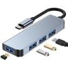 Estación de Acoplamiento para Teléfono Móvil Teclado Ratón Hub Expansor de Interfaz USB Cable Adaptador Otg Hub Dock de Expansión para Computadora