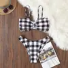 Moda Praia Exportação de Biquínis 2026 Novo Estilo Europeu e Americano Maiô Sexy de Duas Peças Amazon Maiô de Praia Triângulo de Cintura Alta
