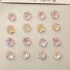 Câmelia de unha folha de ouro transparente rosa 8mm patch DIY puro quer acessórios de unha de menina material atacado