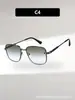 Nuevas gafas de sol cuadradas con marco metálico, logo de letras transfronterizo, estilo de negocios clásico, para conducir, pescar y actividades al aire libre