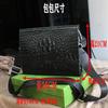 Nuevo Bolso de Mano para Hombre con Patrón de Cocodrilo Piel Suave Bolso de Hombro de Moda Bolso de Mano de Negocios Bolso Cruzado Bolso de Hombre de Moda