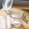 Pote de Vidro com Fecho Rápido Atacado 100ml Pote de Vidro Transparente para Armazenamento Pote com Fecho Rápido Doce Mel Bebida Garrafa Vazia