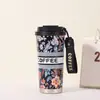 Taza portátil de acero inoxidable 316 con asa, taza aislante para coche y oficina, taza de regalo para eventos corporativos, venta al por mayor