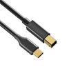 Cable de impresora cuadrado tipo C a USB 2.0 B de 2 m para línea de datos de impresión exclusiva para notebook