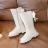 Botas para Niña 2026 Otoño Nuevo Estilo Moda Infantil Botas de Princesa para Niña Pequeña Botas Largas Botas Altas Botas de Piel Botas Individuales con Estilo