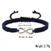 Pulsera de la suerte de 8 caracteres más vendida transfronteriza, pulsera ajustable hecha a mano, juego de dos para parejas y amigos
