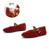 Palmilha de Couro de Ovelha de Primeira Camada Sapatos Mary Jane de Couro Genuíno 2026 Primavera Novo Estilo Sapatos Rasos Casuais Versáteis Retrô Sapatos Femininos