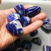 Cascalho de grão azul atacado pedra sodalita pedra bruta pedra para bonsai pedra para aquário Preço por 100g