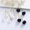 Brincos de Fruta Cereja Vermelha Novos, Doces e Simples, Transfronteiriços, Brincos de Design de Nicho da Moda, Exquisitos e Versáteis
