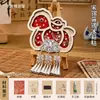 Festival do Meio do Outono Canção Dinastia Brocado Ímã de Geladeira Prata Miao Artesanal Kit de Material DIY Novo Estilo Chinês Estilo Antigo Workshop de Atividade de Aquecimento