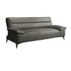 Sofá cama convertible con piel resistente a los arañazos de gato, diseño simple y moderno, adecuado para apartamentos pequeños, habitaciones de alquiler y oficinas; sofá plegable