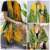 Bufanda de Seda Brocada Estilo Nuevo 2025 para Mujer, Primavera y Otoño, Elegante Versión Coreana, Bufanda de Seda Versátil de Hangzhou y Chal